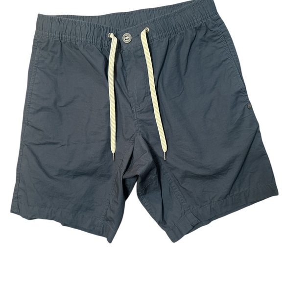 Vuori Men’s Ripstop Drawstring Shorts Navy Blue Size Small 8” Inseam - Picture 2 of 9